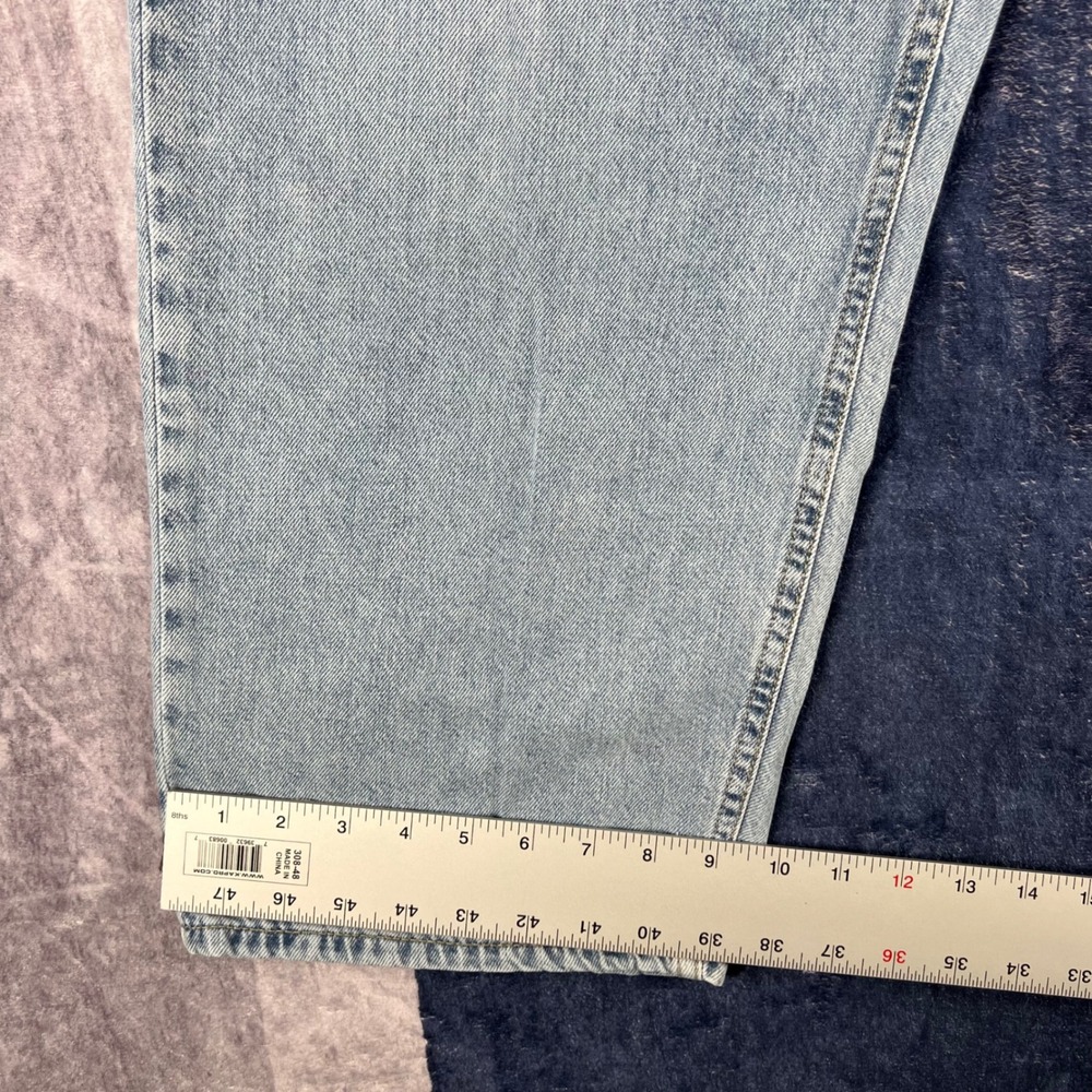 Lucky Brand Women High Rise Wide Leg Crop Jeans Light Wash Blue 10/30 Utility - Picture 9 of 10